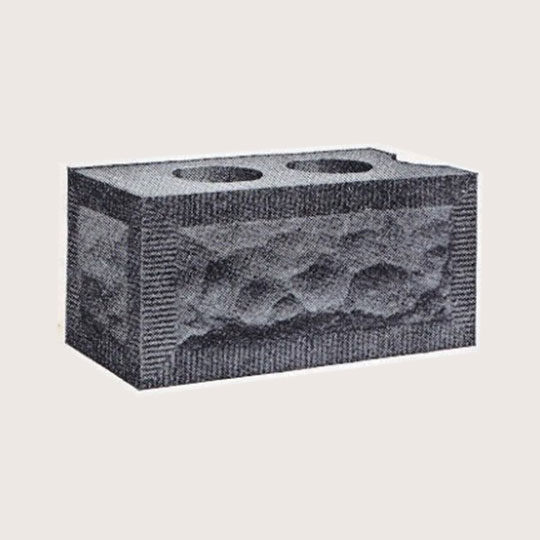 image of plain chiselled block